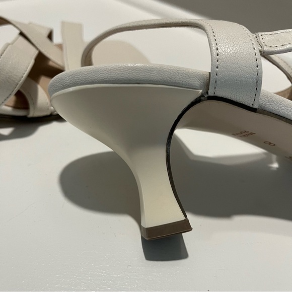 Gabor Damon Leather Ankle Square Toe Sling Back Heel Sandals - Picture 12 of 15